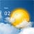 Transparent clock and weather