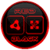 Flat Black and Red Icon Pack Free