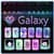 Galaxy panda keyboard