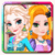 Dressing  in school Elsa and Rapunzel