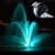 Night Fountain Clock Widget