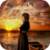 Praying at Sunset Live Wallpaper
