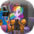 Dress up pony on halloween