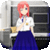 Anime Schoolgirl Interactive Live Wallpaper