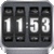 3D Rolling Clock widgets BLACK