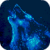 Blue Neon Wolf Live Wallpaper