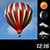 Air Balloon Weather and Clock