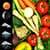 Fresh Vegetables Widget Clock
