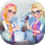 Dress up Elsa and Anna to college