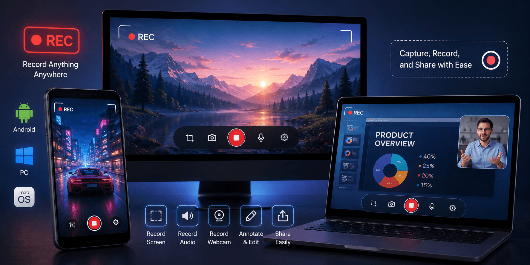 Screen Recorder Guide for Android, PC and More